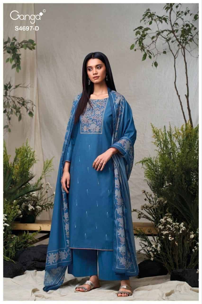 BIVANSHI 4697 Series By Ganga Fashion Beautiful Festive Suits Stylish Colorful Fancy Casual Wear & Ethnic Wear PREMIUM COTTON Print Dresses At Wholesale Price